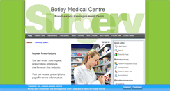 Desktop Screenshot of botleymedicalcentre.co.uk